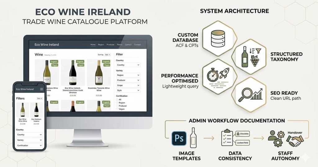Eco Wine Ireland – Trade Wine Catalogue Platform Case Study